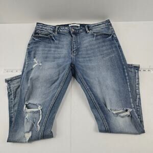 Kancan Vintage High Rise Medium Tint Boyfriend Jean 31‎ womens 5786
